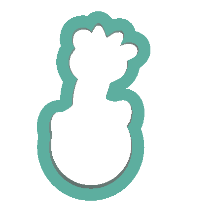 Emporte-pièce et tampon ourson sur un ballon avec l'inscription girl par l'illustratrice Tagamely