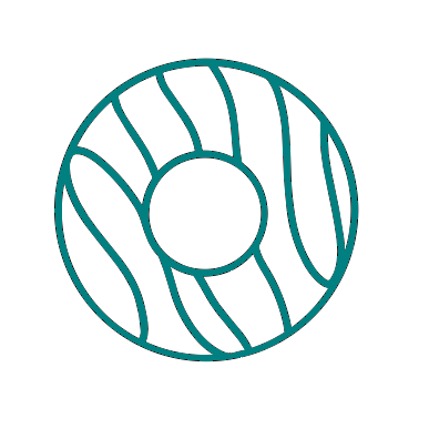 Striped donut