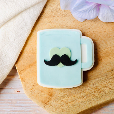 Tasse cœur et moustache