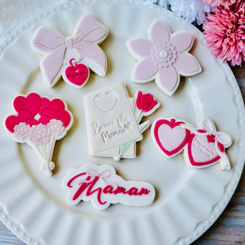 Ballons coeur fleuris