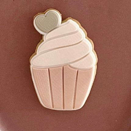 Heart cupcake