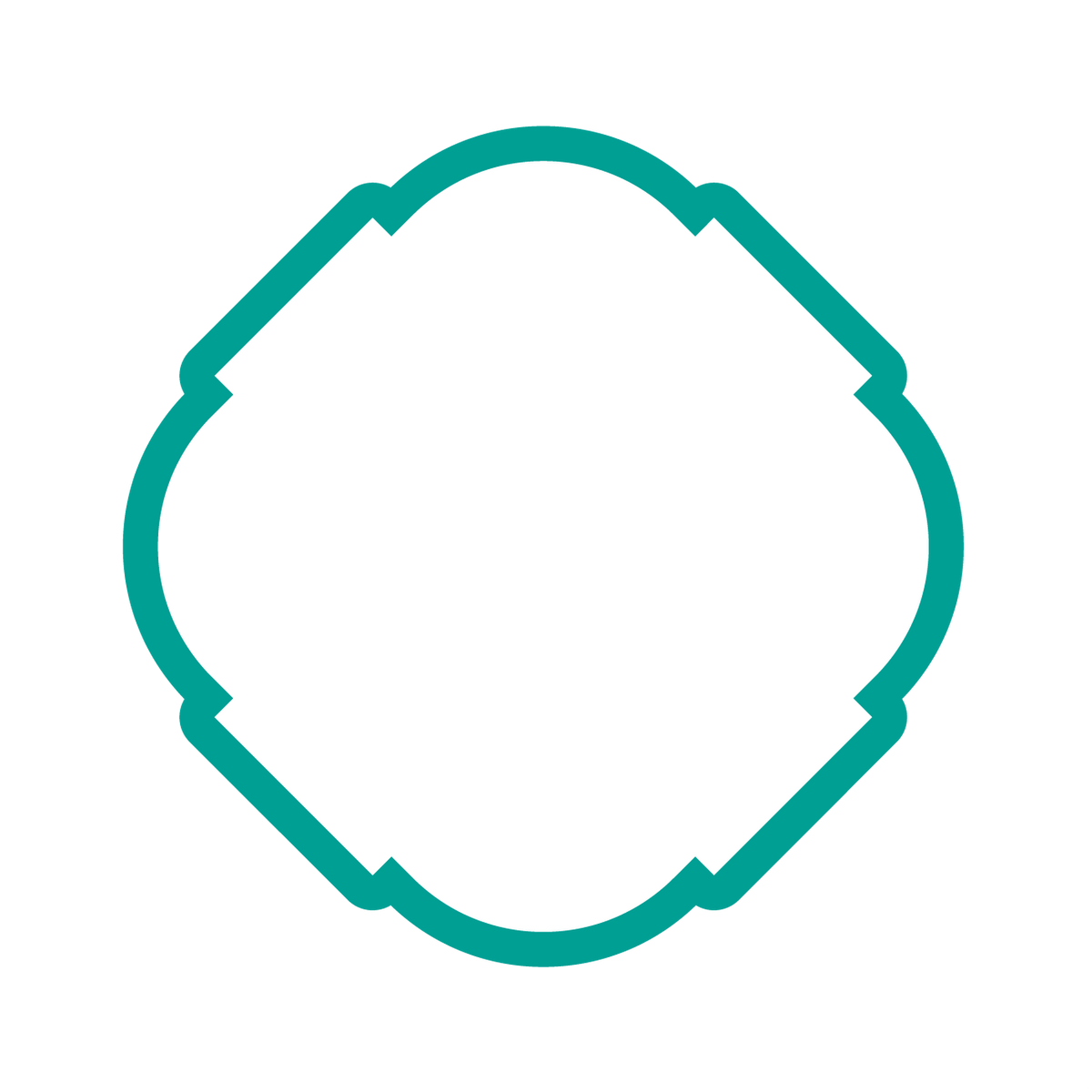 Geometric cookie cutter