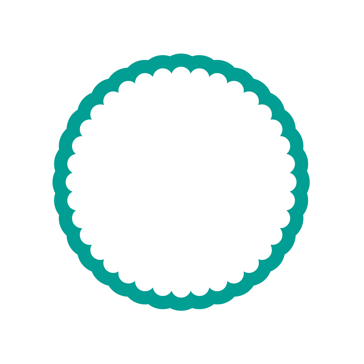 Round fluted cookie cutter