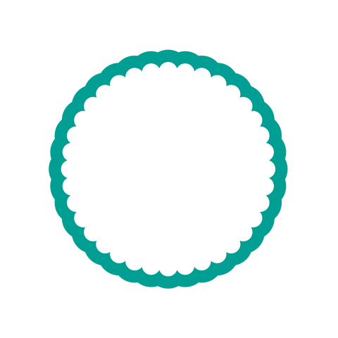 Round fluted cookie cutter