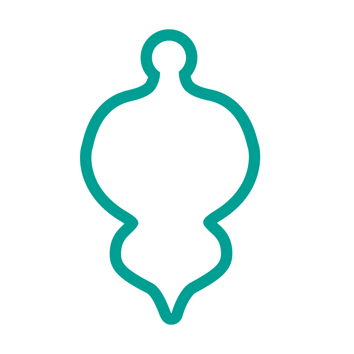 Christmas ball cookie cutter