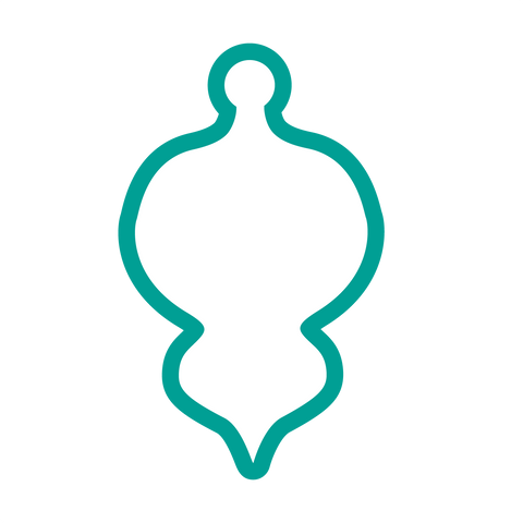 Christmas ball cookie cutter